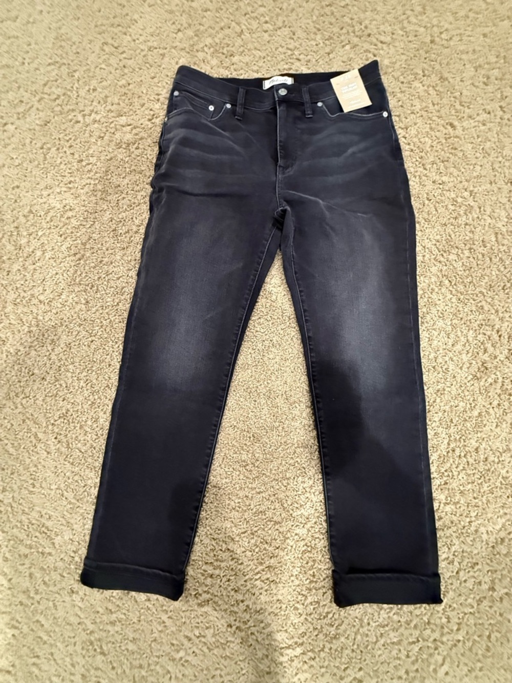 Madewell Slim Boyjean in Black